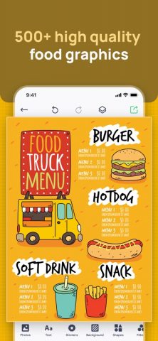 Menu Maker: Design Creator для iOS — скриншот 4