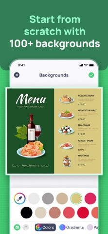 Menu Maker: Design Creator для iOS — скриншот 5
