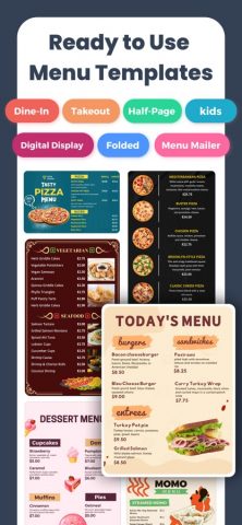 Menu Maker & Price List для iOS — скриншот 1