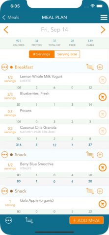 Menu Planner для iOS — скриншот 2