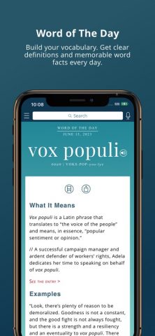 Merriam-Webster Dictionary+ для iOS — скриншот 3