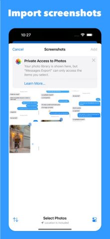 Messages and Chat Export PDF для iOS — скриншот 3