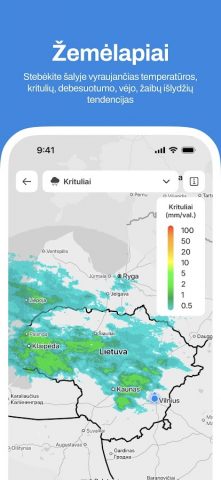Meteo.lt для Android — скриншот 3