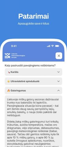 Meteo.lt для Android — скриншот 5