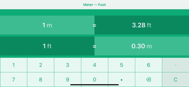 Метров в Ноги | m в ft для iOS — скриншот 4