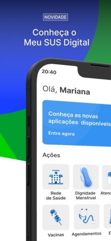 Meu SUS Digital для iOS — скриншот 1