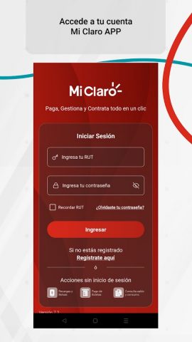 Mi Claro Chile для Android — скриншот 1