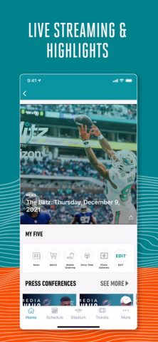 Miami Dolphins для iOS — скриншот 2