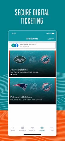 Miami Dolphins для iOS — скриншот 3