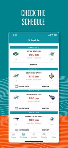 Miami Dolphins для iOS — скриншот 4