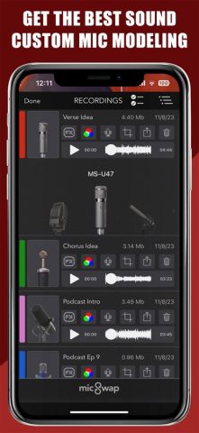 MicSwap: Microphone Recording для iOS — скриншот 2