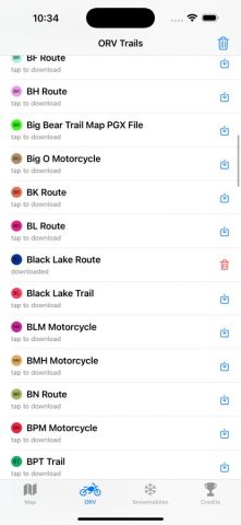 Michigan Offroad Trail Map для iOS — скриншот 2