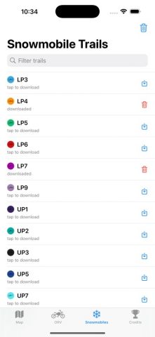 Michigan Offroad Trail Map для iOS — скриншот 3