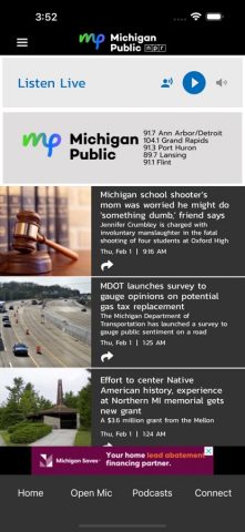 Michigan Public для iOS — скриншот 1