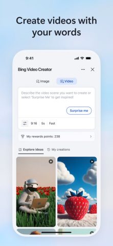 Microsoft Bing Search для iOS — скриншот 2