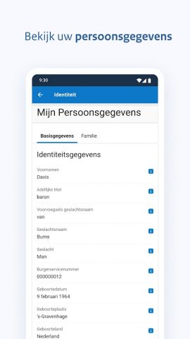 MijnGegevens для Android — скриншот 3