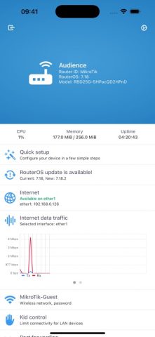 MikroTik для iOS — скриншот 2