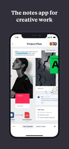 Milanote для iOS — скриншот 1