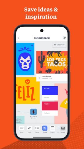 Milanote для Android — скриншот 2