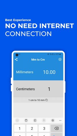 Millimeters to Centimeters mm для Android — скриншот 2