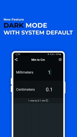 Millimeters to Centimeters mm для Android — скриншот 3