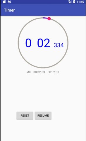 Millisecond Timer для Android — скриншот 1