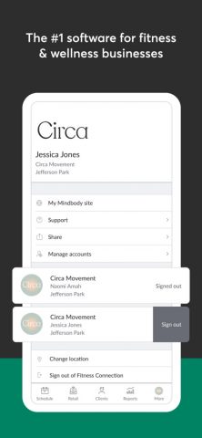 Mindbody Business для iOS — скриншот 1