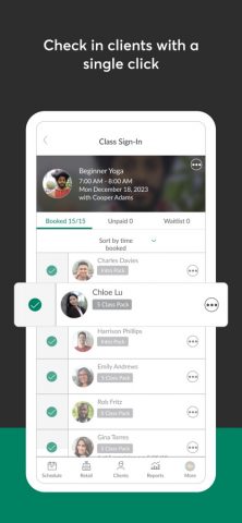 Mindbody Business для iOS — скриншот 3
