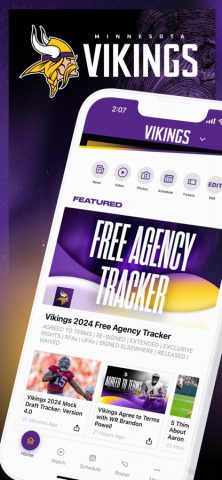Minnesota Vikings для iOS — скриншот 1