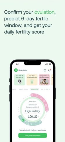 Mira Fertility & Cycle Tracker для iOS — скриншот 2