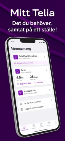 Mitt Telia для iOS — скриншот 1