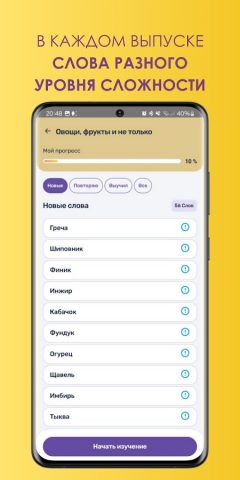Мнемокарточки LIKE LOOK для Android — скриншот 5