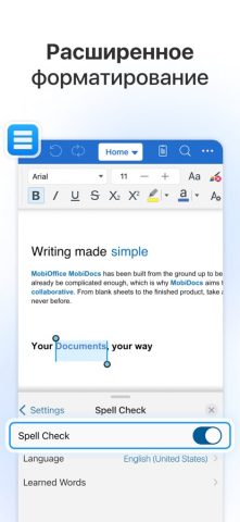 MobiOffice・Word Docs・Excel・PDF для iOS — скриншот 3