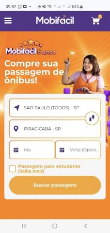 Mobifácil: Passagens de ônibus для Android — скриншот 1