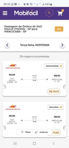 Mobifácil: Passagens de ônibus для Android — скриншот 2
