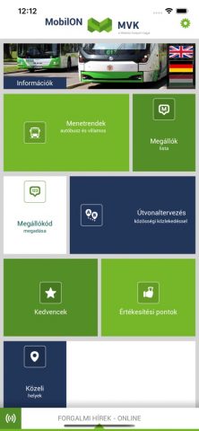 MobilON MVK — Miskolc для iOS — скриншот 1