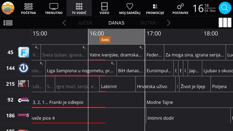 MojaTV — BH Telecom для iOS — скриншот 3
