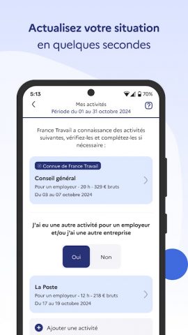 Mon Espace France Travail для Android — скриншот 3