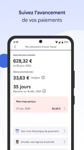 Mon Espace France Travail для Android — скриншот 5