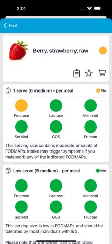 Monash FODMAP Diet для iOS — скриншот 3