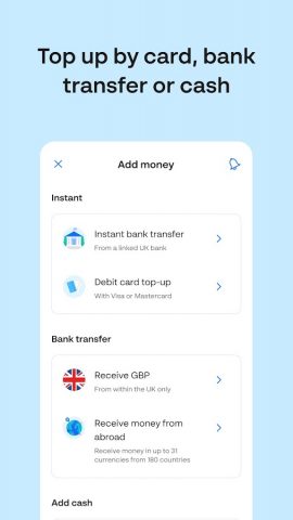 Monese — A banking alternative для Android — скриншот 2