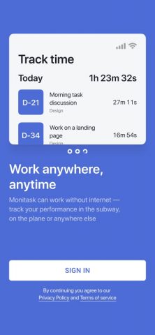Monitask для iOS — скриншот 2