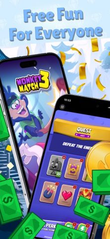 Monkey Match 3: Money Game для Android — скриншот 4