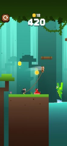 Monkey Ropes для iOS — скриншот 1
