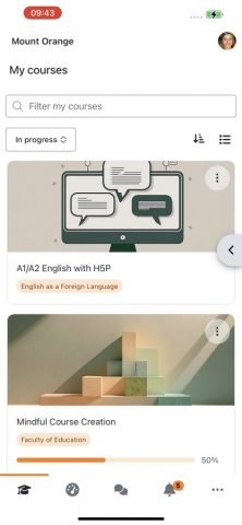 Moodle для iOS — скриншот 1