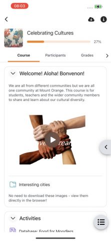 Moodle для iOS — скриншот 2