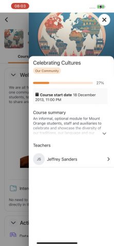 Moodle для iOS — скриншот 3