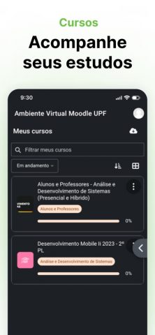 Moodle UPF для iOS — скриншот 2