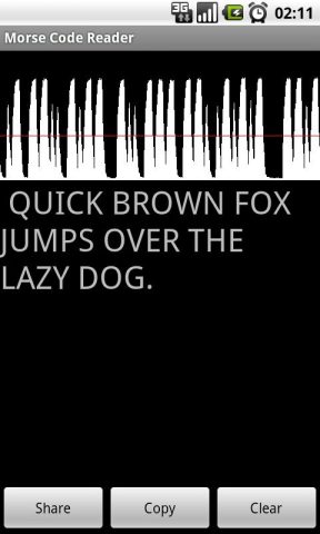 Morse Code Reader для Android — скриншот 1