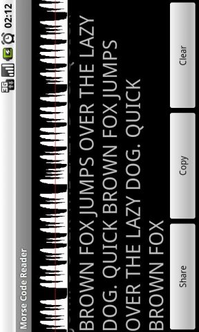 Morse Code Reader для Android — скриншот 2
